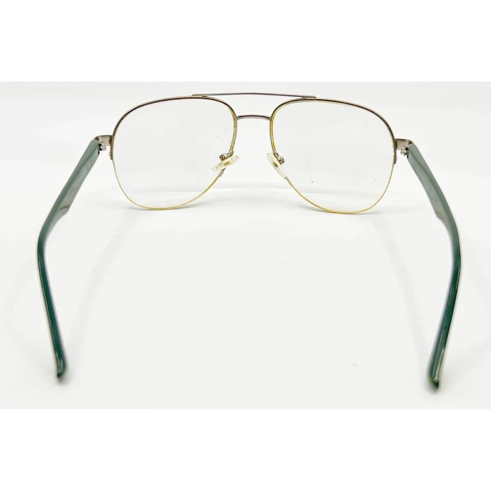 EyeBuyDirect Eyeglass Frames Mens Silver Green Aviator Hydroflux 55-17-143